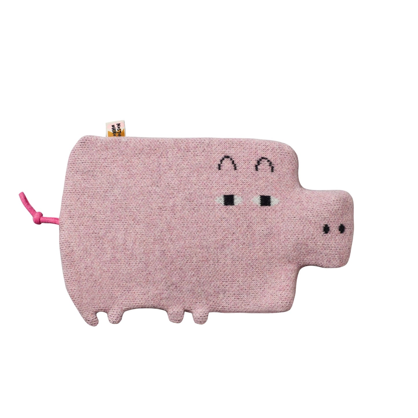 For all pig lovers! Keep cosy with our Piglet Shaped hot water bottle. Use it to keep warm on a chilly evening or to soothe your aches and pains. 

Knitted in Scotland from 100% lambswool
Natural rubber bottle included. 