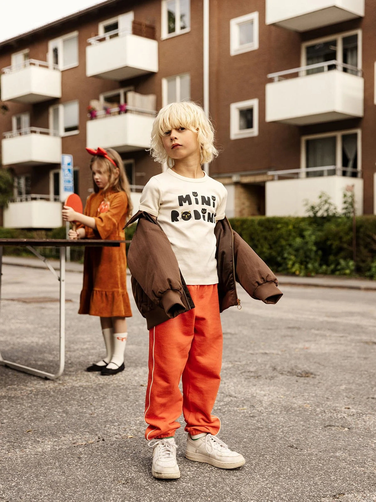 Mini Rodini Plain Piping Sweatpants