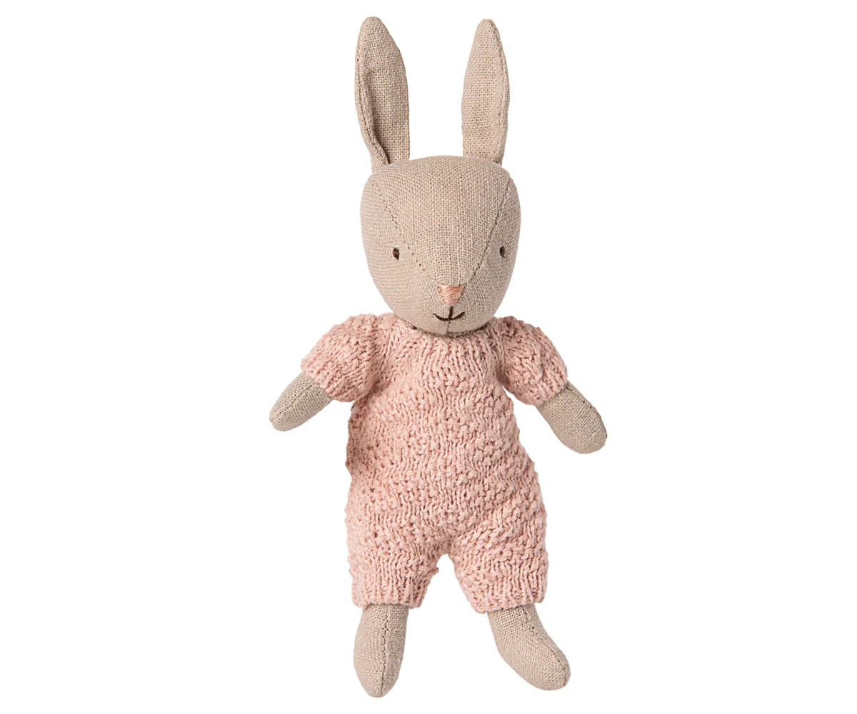 Maileg Micro Rabbit in Knitted Suit