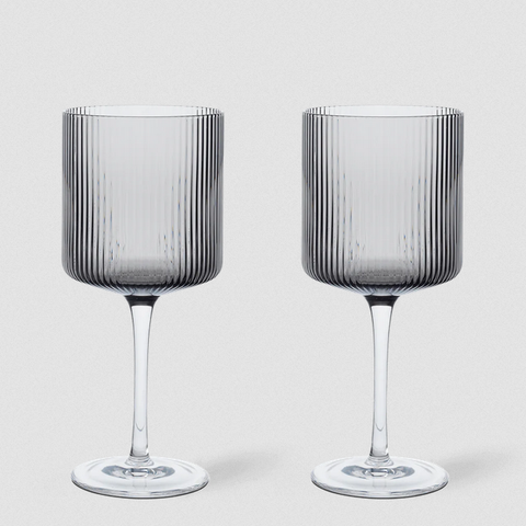 Ferm Living Ripple Red Wine Glasses (Set of 2)