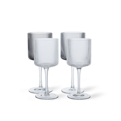 Ferm Living Ripple White Wine Glasses (Set of 2)