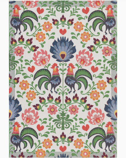 Rooster ekelund tea towel cotton