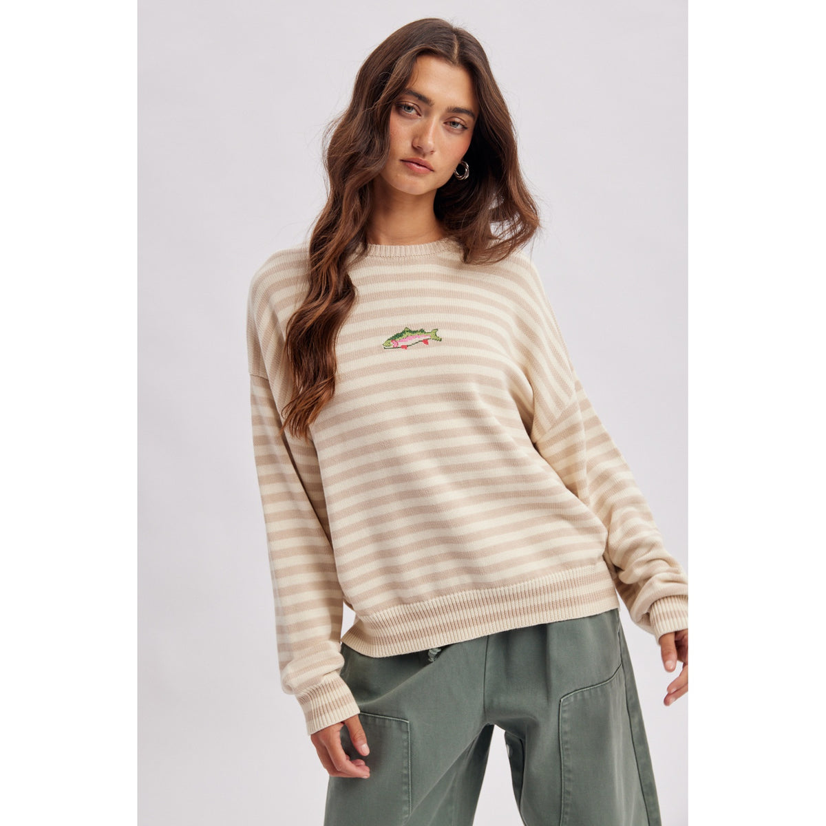 Striped Fish Coastal Sweater