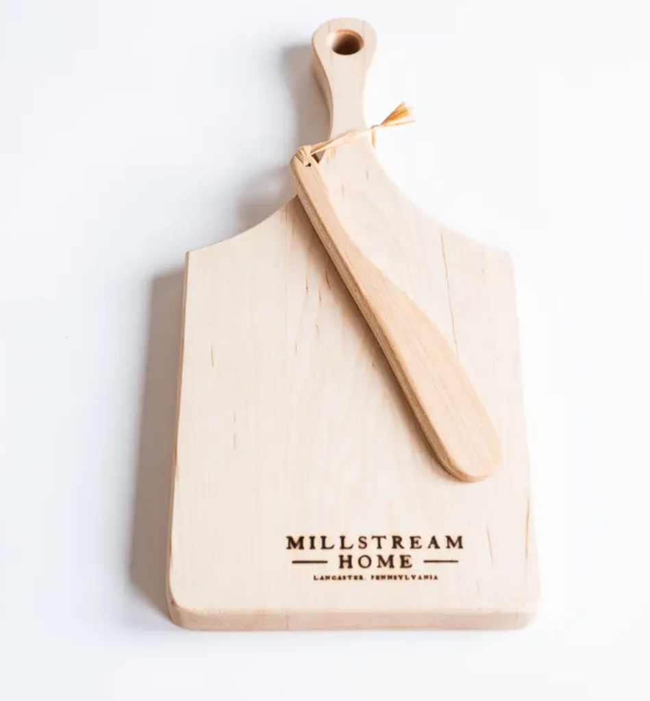 Millstream Cheese Board with Wooden Spreader