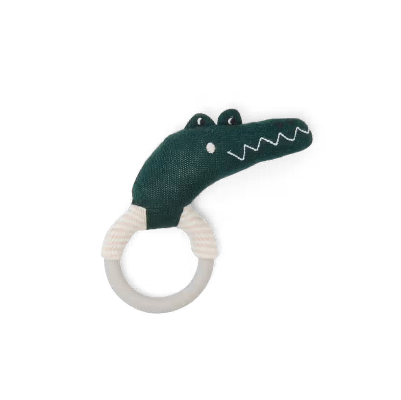 Sophie Home Cotton Knit & Silicone Teether Rattle