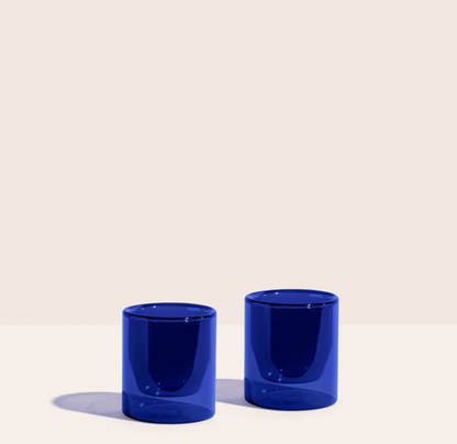 Yield Double-Wall Glasses - Set of 2, Hot Cold Glass, Modern Scandinavian Design Huset