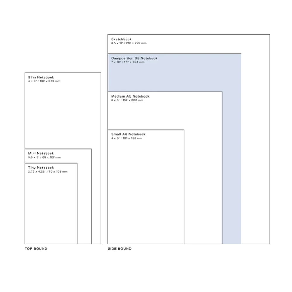 Moglea Wirebound Sketchbook Dimensions