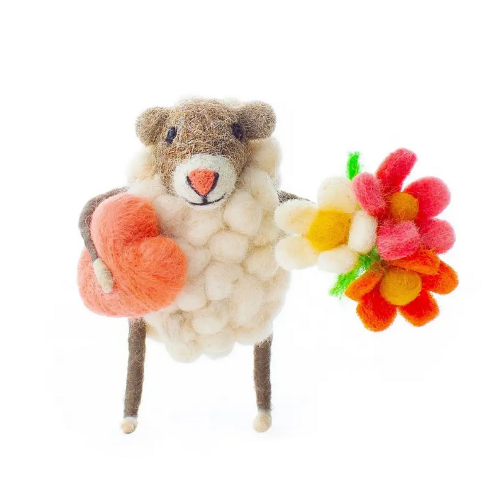 Sew Heart Felt Woolen Animals Flowers