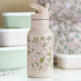 A Little Lovely Stainless Steel Drink Bottle Pink Blossoms