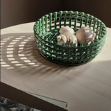 Ferm Living Ceramic Centerpiece Woven Basket 1