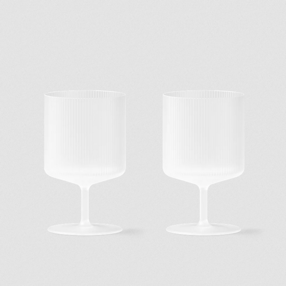 Ferm Living Ripple Wine Glasses - Set of 2 7