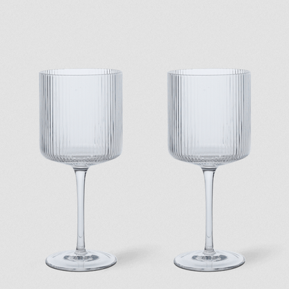 Ferm Living Ripple Red Wine Glasses (Set of 2)