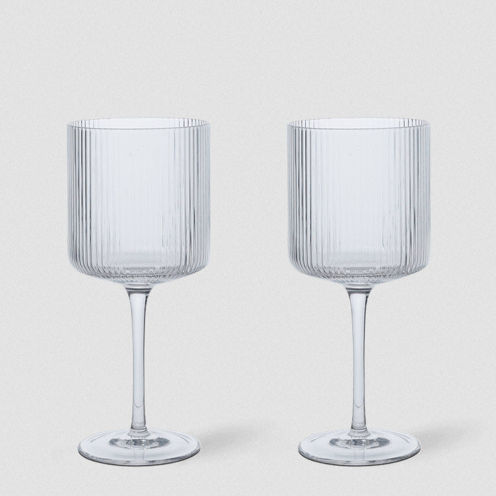 Ferm Living Ripple Red Wine Glasses (Set of 2)