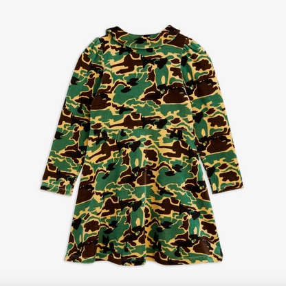 Mini Rodini Camo Velour Dress 1