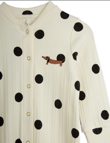 Mini Rodini Dots Dog Jumpsuit