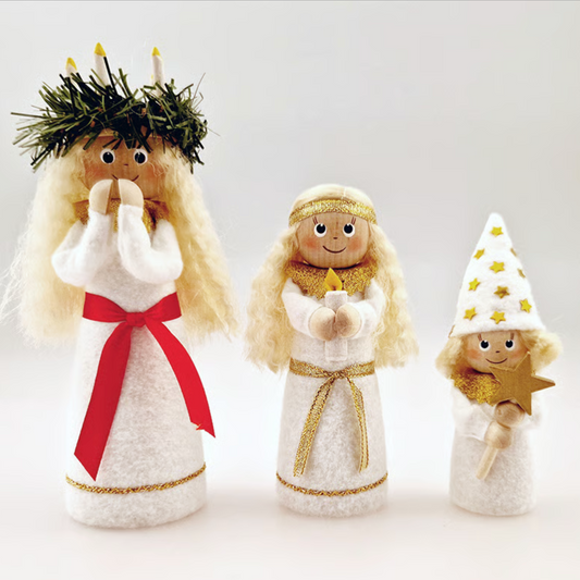 Skandinaviak Hemslojd Lucia Figures