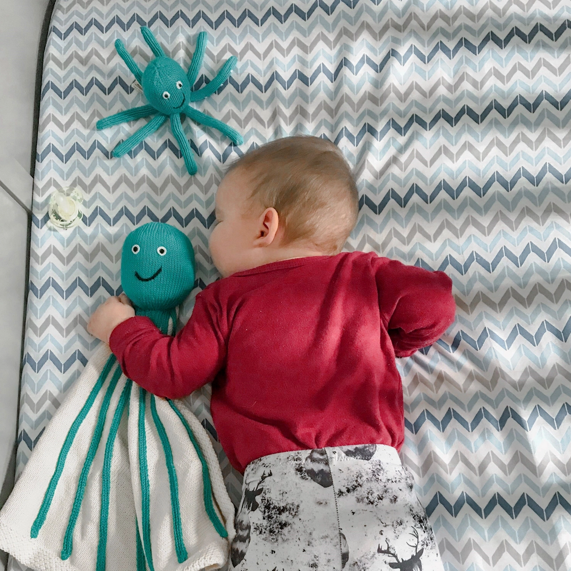 Handmade Knit Baby Rattle