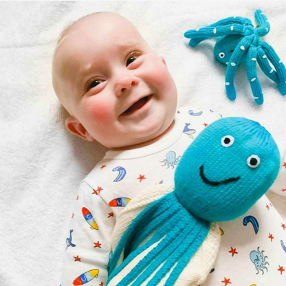 Handmade Knit Baby Rattle