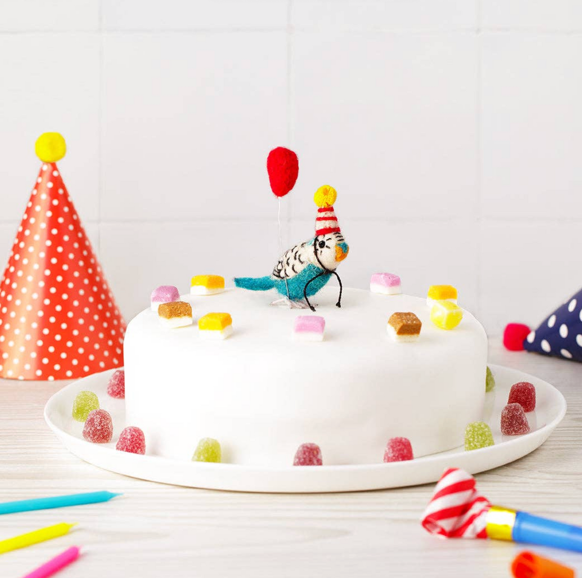 Felt Animal Birthday Cake Topper