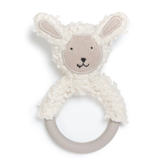 Sophie Home Cotton Knit & Silicone Teether Rattle