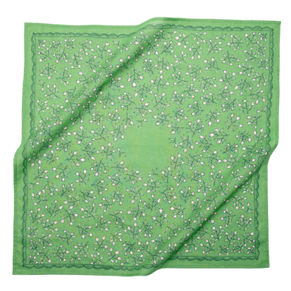 Bandanas that have gorgeous color schemes with fun decorative floral elements that will look great on an person. Bandanas are incredibly versatile for styling and these are 100% cotton. Find these at Huset Shop on Abbot Kinney in Venice Beach California a scandinavian store for everything you want to shop.