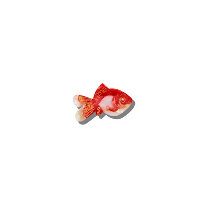 Hand Painted Claw Hairclips, Eco-Friendly, Scandi Design, Fun Hair Acessories Goldfish