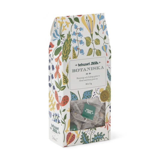 Stig L. Tea Bags. They have iconic swedish designs on the packaging and have 16 compostable teabags inside that have delicious melodies of floral, fruity, and Swedish flavored tea. They transport you to a calming day sharing a tea in a garden or around a cozy fireplace with crackling logs under the mantle. Give these as a gift to coworkers or you family to bring a bit of Swedish fika to their lives and remind them to slow down and enjoy the moments of life that make everyday special.  