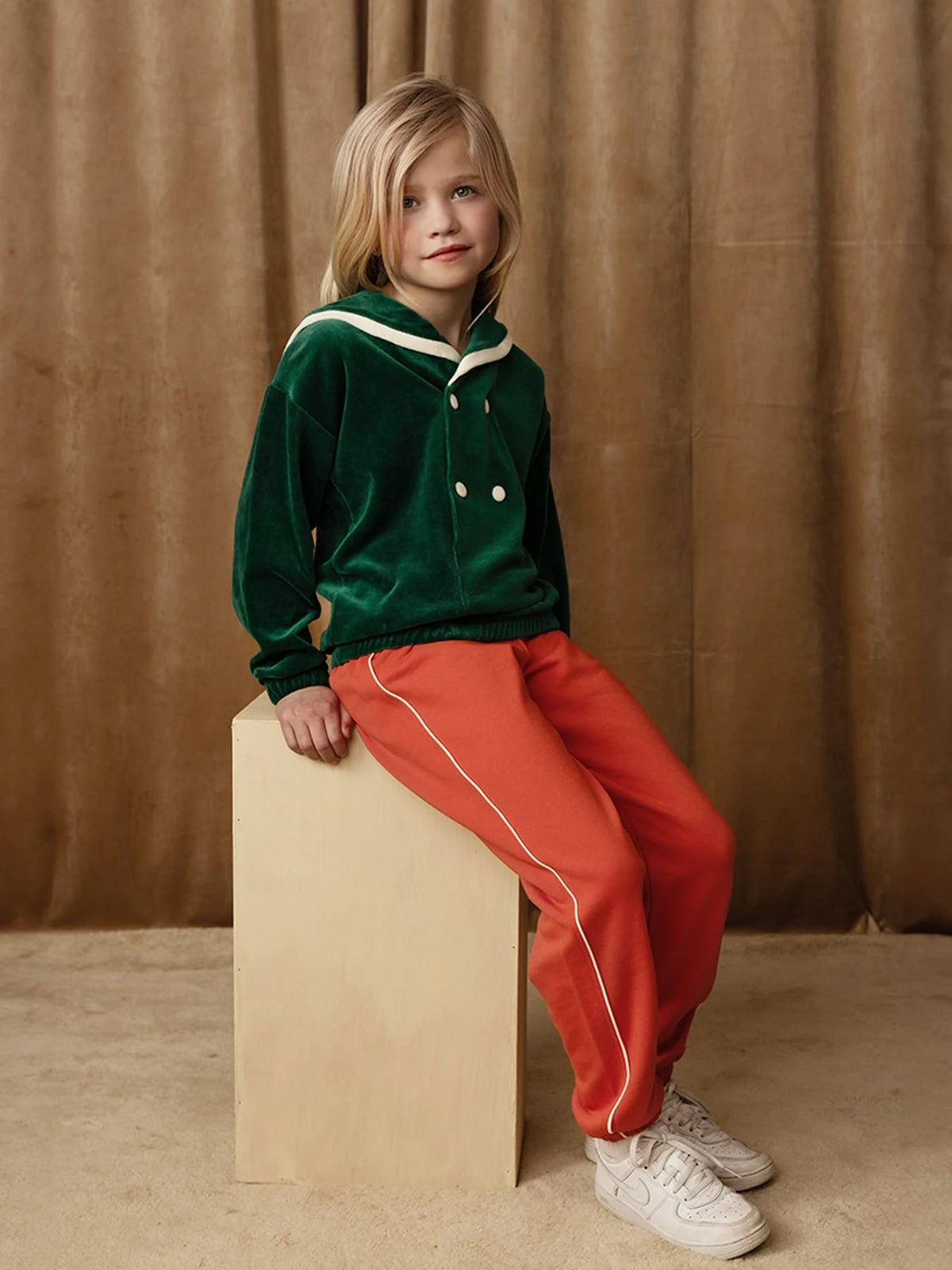 Mini Rodini Plain Piping Sweatpants