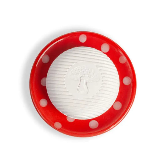 Create the perfect gift-giving duo with this charming handmade ceramic mushroom soap dish. Not only does this dish add a whimsical touch to your bathroom decor, but it also makes a great gift for anyone who loves unique and handmade items. Perfect for adding a little humor and style to your gift-giving game!
These dishes are sisters, not twins. 