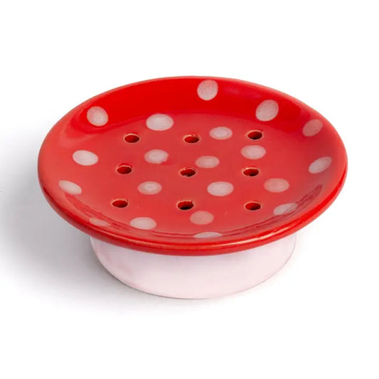 Create the perfect gift-giving duo with this charming handmade ceramic mushroom soap dish. Not only does this dish add a whimsical touch to your bathroom decor, but it also makes a great gift for anyone who loves unique and handmade items. Perfect for adding a little humor and style to your gift-giving game!
These dishes are sisters, not twins. 