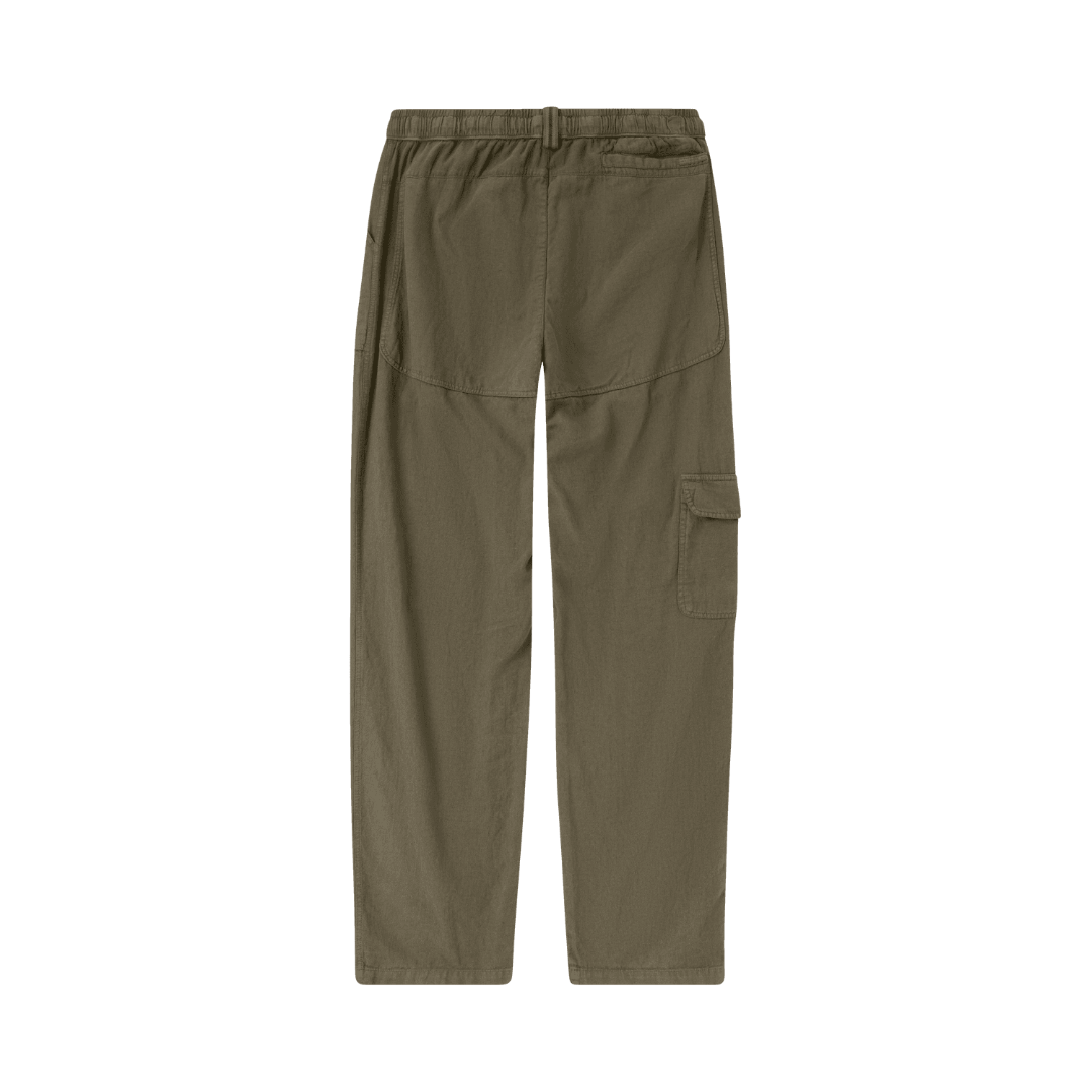 Amundsen Men's Traveller's Linen Pants, olive green, work pants, summer 2025, lightweight, breathable