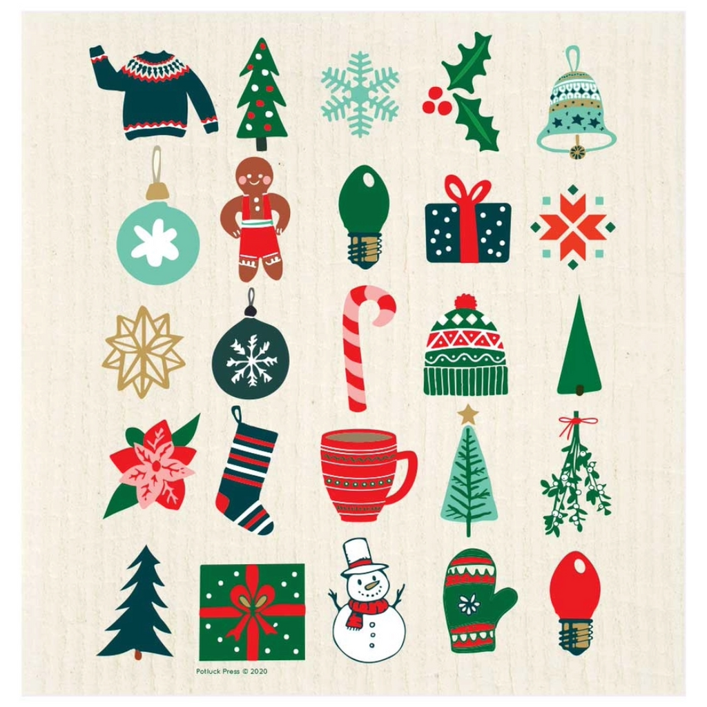 Huset Holiday Dish Cloths