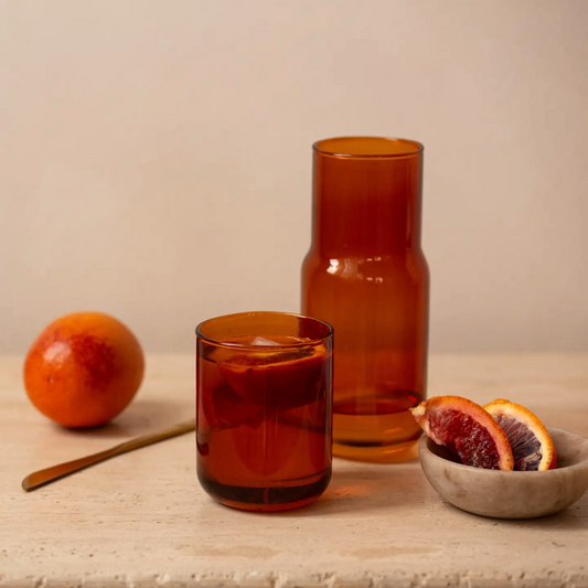 Tinted Glass Carafe, Colored, Scandi Style, Design, Decor, Gift Ideas, Summer