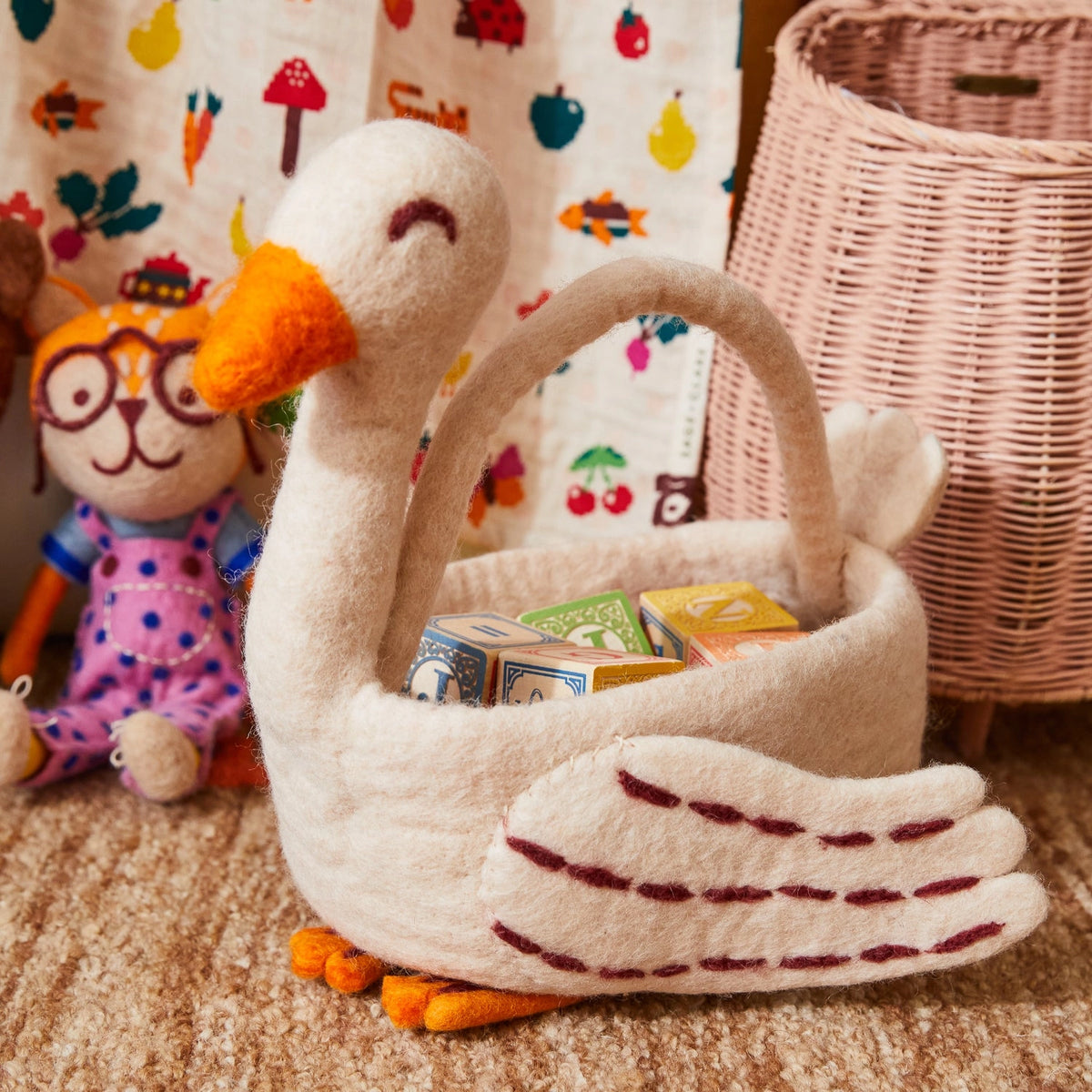 Felt Wool Basket