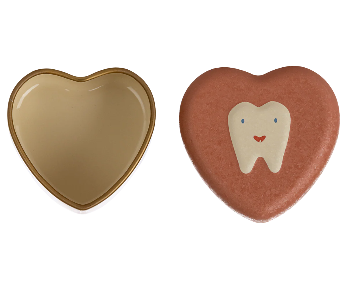 As your child loose their teeth you’ll need a safe place to keep them. This tooth box is the perfect size and will do just that. It has a picture of a smiling tooth on the top and the tin is in the shape of a heart. Losing a baby tooth is the ultimate sign of becoming a big kid and a big event for a kid. This adorable tin is the perfect little container for kids to put their teeth when they fall out! They can leave the tin under their pillow or in a special place in their room and then the tooth fairy can l