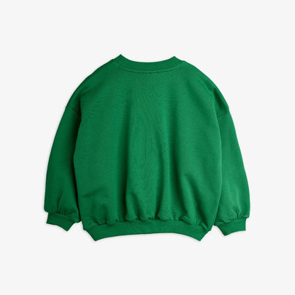 Green sweatshirt on a white background