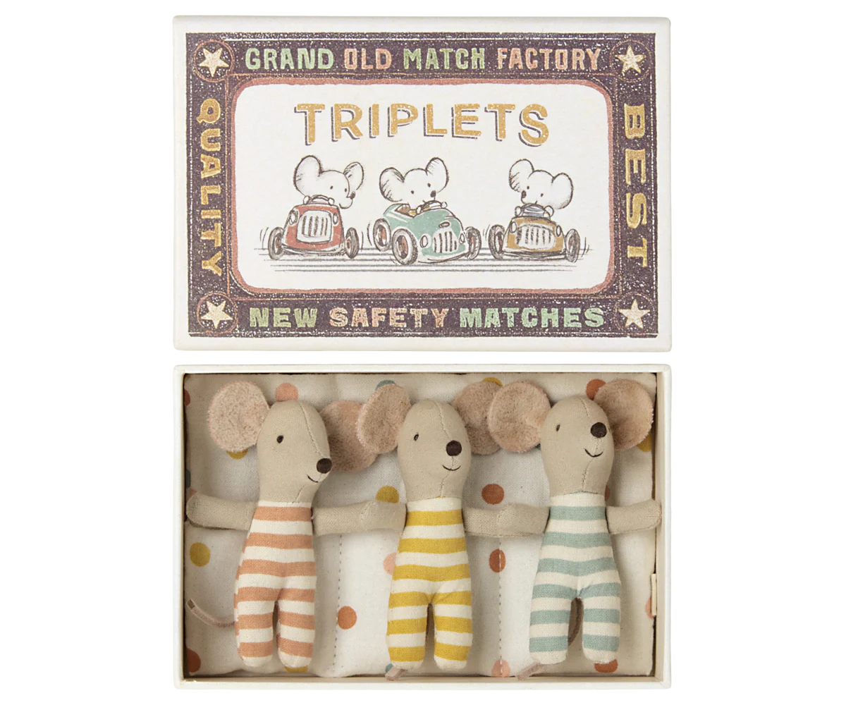 Maileg Mice Triplets - Huset | Your house for modern Scandinavian living