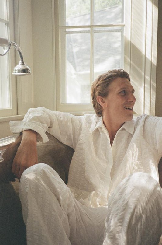 Stylish loungewear that takes you from indoor to outdoor and day to night. Make of 100% cotton these danish fashion pieces will feel amazing and make your hot days cooler.