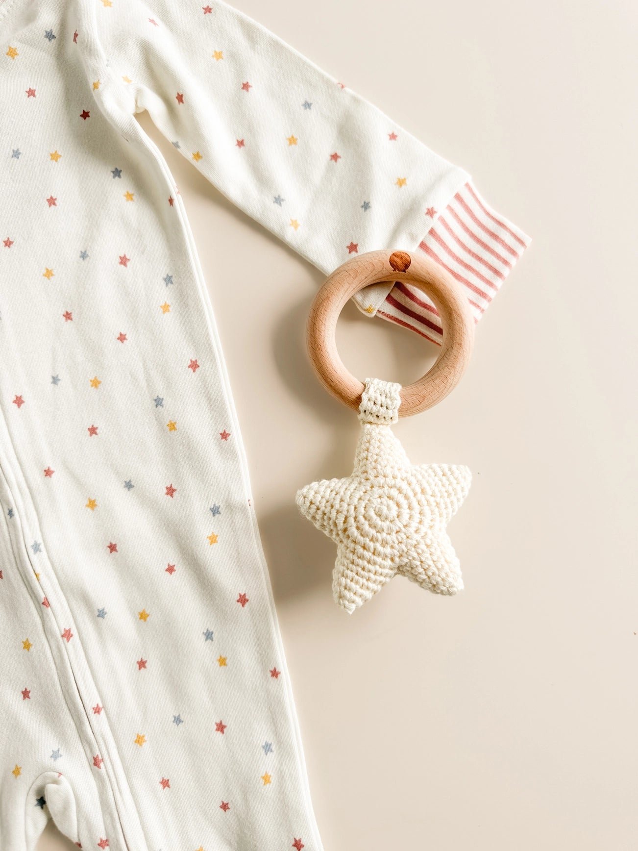 Whimsical Baby Teether and Rattle