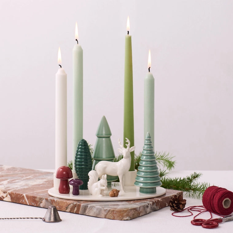 Winter Stories Woodland Candlestickholder