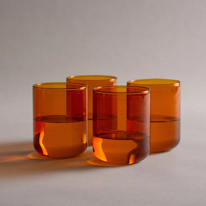 Tinted Glass Tumbler Set