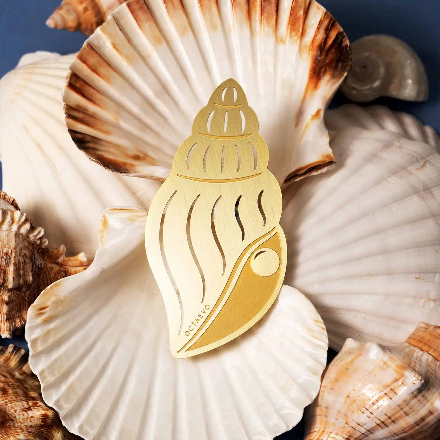 Octaevo Bookmark Shell, pearl, Danish Icon, A great Christmas Gift / Stocking stuffer for lovers of books, cookbooks, journals, etc. Huset Scandinavian Store in Venice Beach