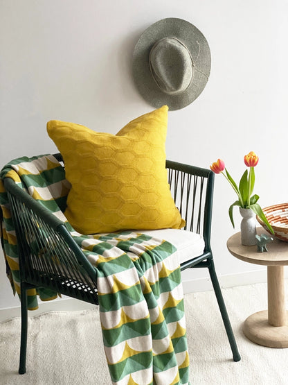 Soft Jacquard Knitted Cotton Blanket