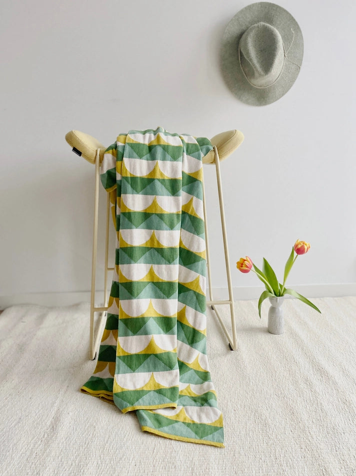 Soft Jacquard Knitted Cotton Blanket