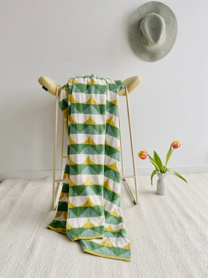 Soft Jacquard Knitted Cotton Blanket
