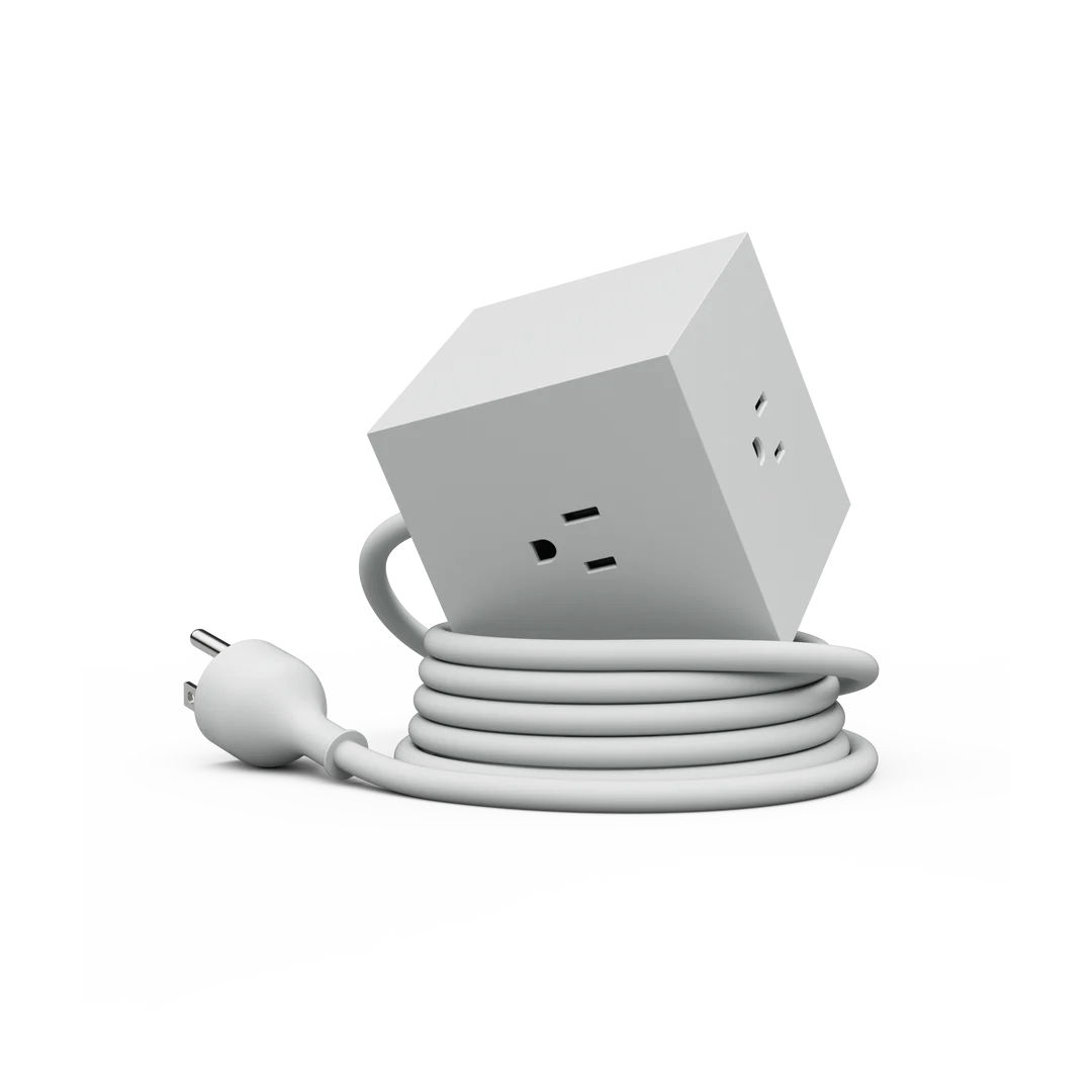 AVOLT Square 1, power strip, extension cord, modern, simple, high end, luxury, swedish, design