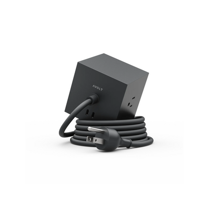 AVOLT Square 1, power strip, extension cord, modern, simple, high end, luxury, swedish, design