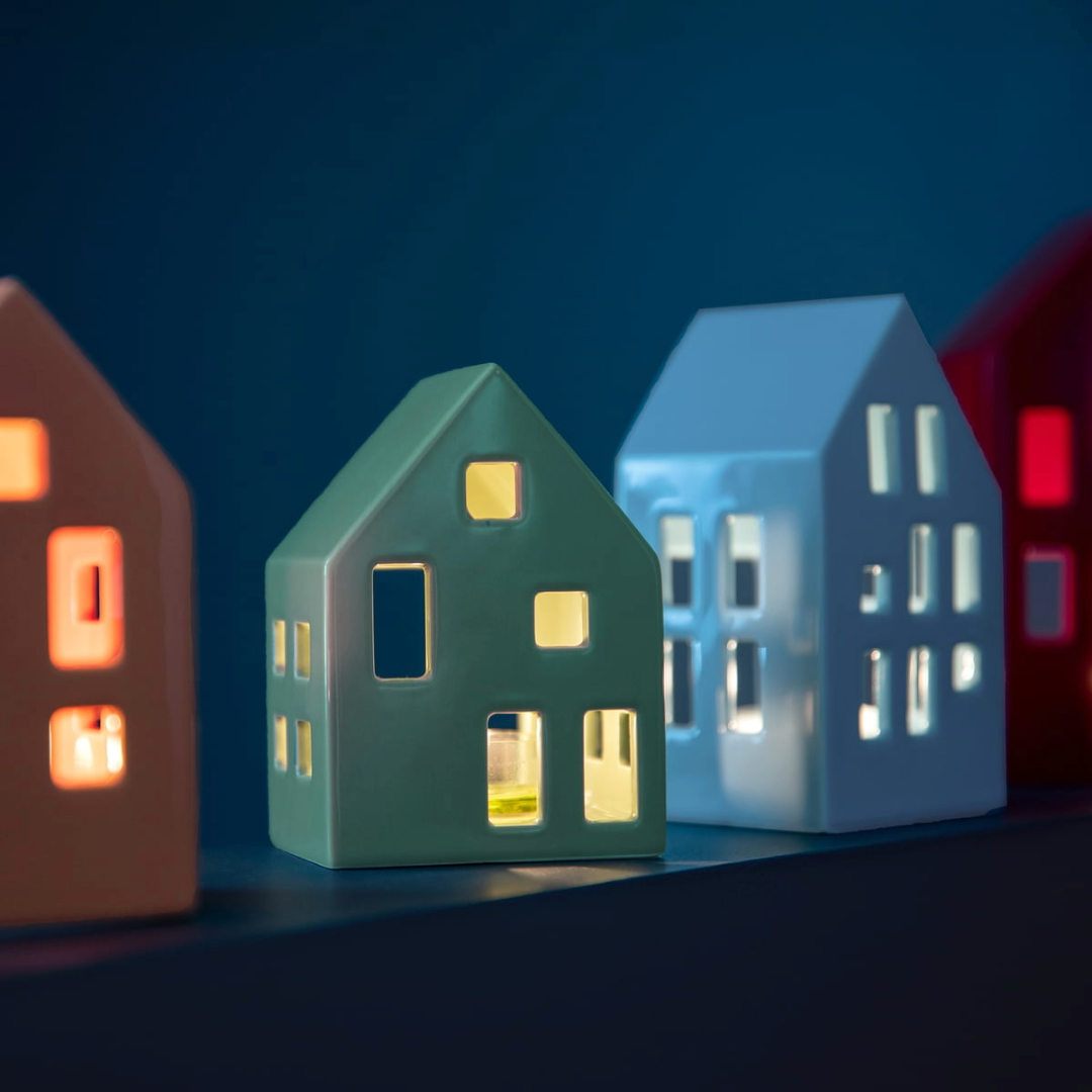 Nyhavn Tealight House, decor, ceramic, danish design