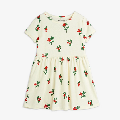 Mini Rodini Lingonberries Short Sleeve Dress Kids Clothing