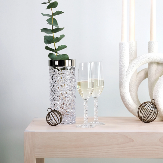 Orrefors Carat Champagne Flute 2-pack, Swedish Traditional Design, Classics, Champagne Glass, Crystal